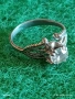 Винтидж сребърен пръстен с камък МОЙСАНИТ филигранна изработка елегантен стилен дизайн 52445, снимка 4