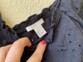 Блузка H&M бродирана материя - С, снимка 3