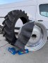 Комплект Задни джанти с гуми 15.5-38 PR12 за трактори ЮМЗ,Болгар, МТЗ, снимка 1