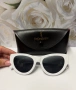 Ysl бели очила с лого, снимка 5