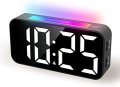 Нов Цифров будилник със светлини/USB пот за зареждане/Спалня Детска/Часовник