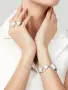 Van Cleef & Arpels VCA Silver Mother of Pearl Magic Alhambra Between the Finger Дамски Пръстен, снимка 3