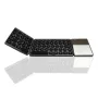 Клавиатура, Тъчпад, Сгъваема, Bluetooth, Черен, снимка 3