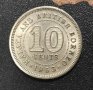 Монета Малая и Британско Борнео 10 цента, 1953, снимка 1