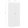 Гардероб, бял, 90x52x200 см, ПДЧ , снимка 2