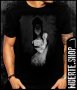 Черна тениска с щампа GHOST WOMAN, снимка 1 - Тениски - 42670817