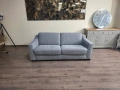 Сив диван от плат тройка с функция сън "Optimus", снимка 1