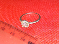 ПРЕКРАСЕН ФИН СКЪПОЦЕНЕН СРЕБЪРЕН ПРЪСТЕН МАРКОВО СРЕБРО SL 925 с ЮВЕЛИРНО ФАСЕТИРАНИ ЦИРКОНИ 41938, снимка 5