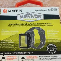  Griffin Survivor Watch Case for Apple Watch 42mm (black) чисто нов кейс смарт часовник, снимка 3 - Калъфи, кейсове - 44277471