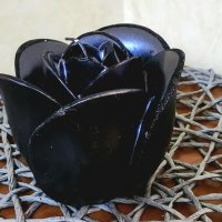 3D свещи - Черна роза, снимка 2 - Други - 39620165