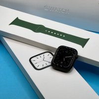 ГАРАНЦИОНЕН!!! Apple Watch 7, GPS, Корпус Green Aluminium 45mm, Clover Sport Band, снимка 5 - Смарт часовници - 38942166