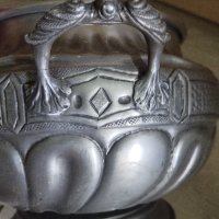 метална купа,кашпа саксия, снимка 3 - Антикварни и старинни предмети - 42350849