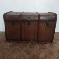  Старинен Пътнически сандък куфар, снимка 1 - Други - 41223217