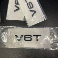 Черни емблеми надпис за калник V6T Audi /Ауди black badge, снимка 5 - Аксесоари и консумативи - 39839811