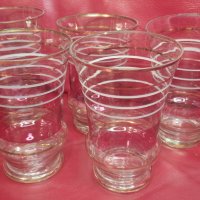 Разкошни водни чаши, калиево стъкло, 5 бр, снимка 3 - Чаши - 44191839
