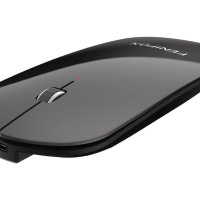 Bluetooth мишка FENIFOX, супер тънка и безшумна, акумулаторна, Slim Mini Whisper-Quiet Flat Portable, снимка 1 - Клавиатури и мишки - 41596731