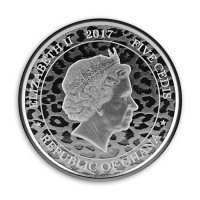 сребърна монета 1 оз 1 oz африкански леопард 2017, снимка 2 - Нумизматика и бонистика - 39675398