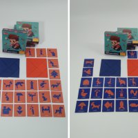 ХИТ! " Pocket tangram " 2бр. дървен Джобен танграм с шаблони в кутия, снимка 2 - Образователни игри - 40632532