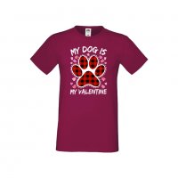 Мъжка тениска Свети Валентин My Dog Is My Valentine 2, снимка 6 - Тениски - 35715917