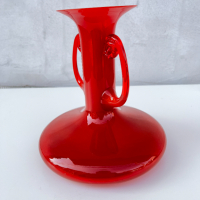 Красива ваза от цветно стъкло. №2163, снимка 7 - Антикварни и старинни предмети - 36340097
