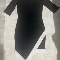 Къса черна рокля размер S, снимка 1 - Рокли - 42594531