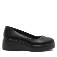Черни дамски обувки на дебела подметка https://alba.bg/, снимка 3 - Дамски ежедневни обувки - 44746725