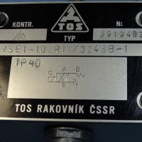 Хидравличен разпределител TOS RSE1-102R11/024SB-1 solenoid valve, снимка 8 - Резервни части за машини - 38732093