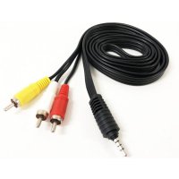 Кабел Стерео жак на 3 чинча 1.5 м. Digital One SP00110 качествен Cable 3.5mm-M/3X RCA-M, снимка 1 - Други - 28755994