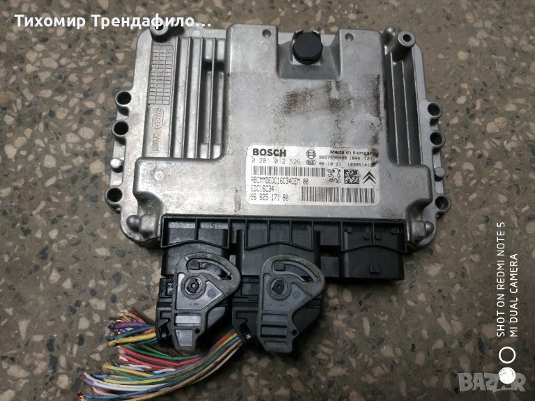 ECU  EDC16C34 -4.61 0281012526 PEUGEOT 207 1.4 HDI 9662517180 , 0 281 012 526 компютър пежо 207 1.4х, снимка 1