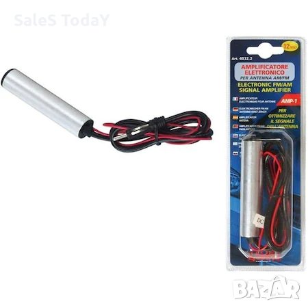 Усилвател за антена, филтър за радои антена , електрически, 12V, am / fm, снимка 1