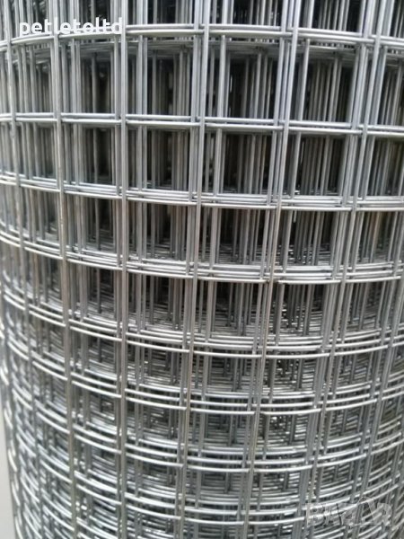 Мрежа поцинкована електро-заварена за клетки 25 мм Х 25 мм / 50 см / 10 метра, снимка 1