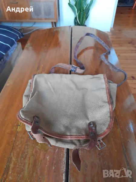 Стара брезентова чанта #15, снимка 1