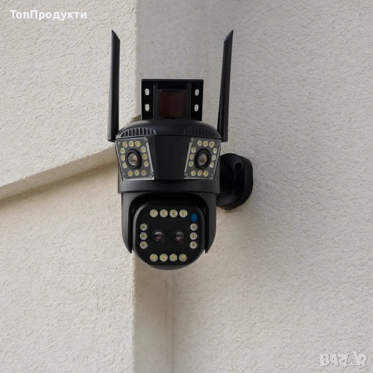 Тройна Smart WiFi безжична IP камера , снимка 1