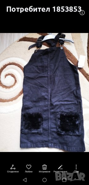 Детска дънкова рокля, снимка 1