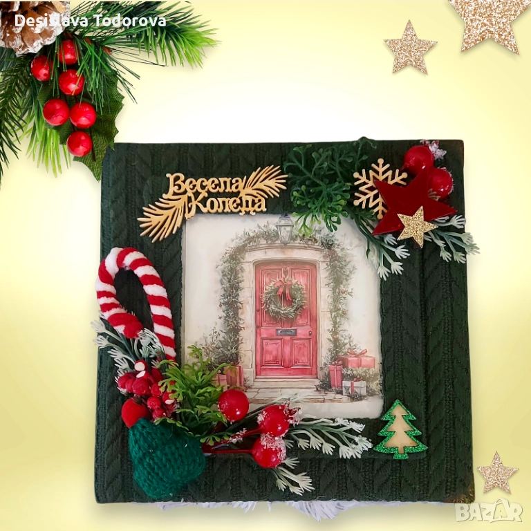 Изцяло ръчно изработен коледен албум за снимки , снимка 1