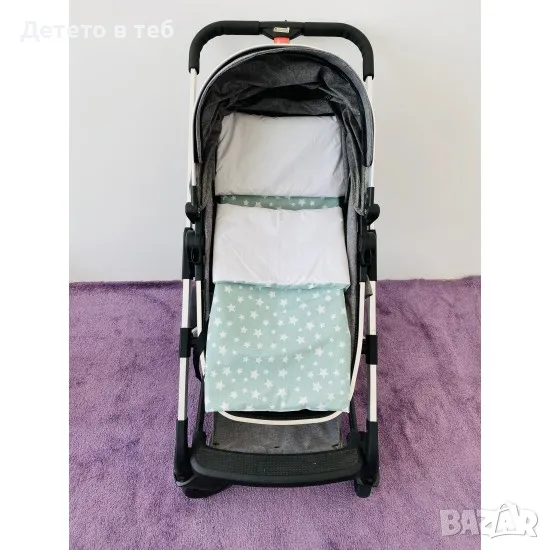 Комплект завивки Мента звезди с бяло, снимка 1