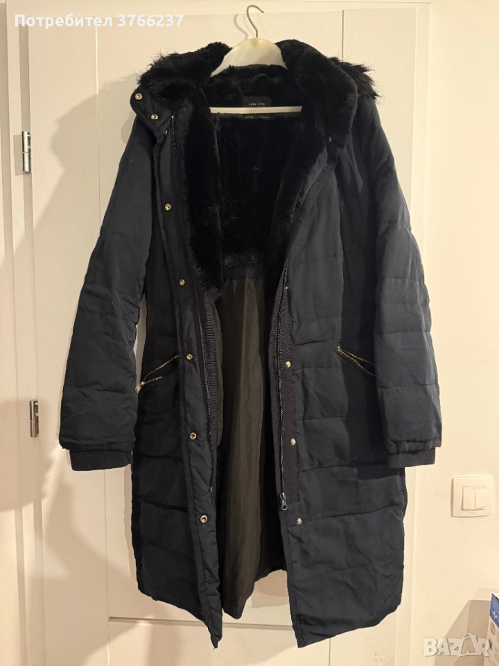 Дълго пухено яке ZARA, снимка 1