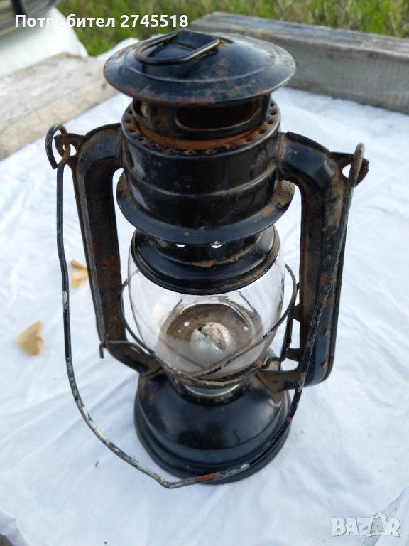 Антикварен газов фенер , снимка 1