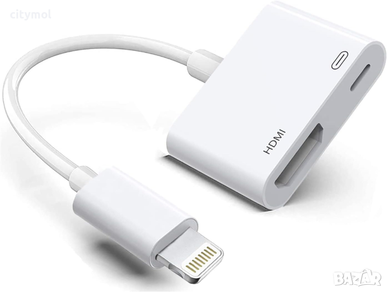 Apple Lightning към HDMI цифров адаптер, AV 1080P, MFi, снимка 1