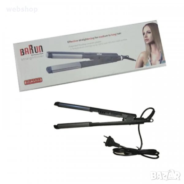 ПРЕСА ЗА КОСА С КЕРАМИЧНО ПОКРИТИЕ BR 3688, снимка 1