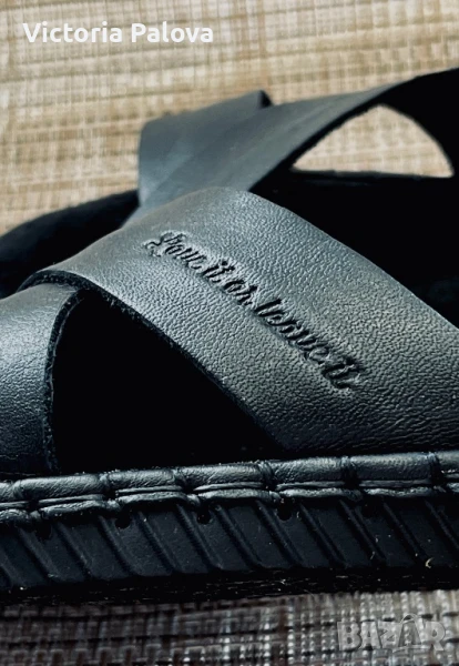 Модерни черни сандали CHAAYA Австрия естествена кожа, снимка 1