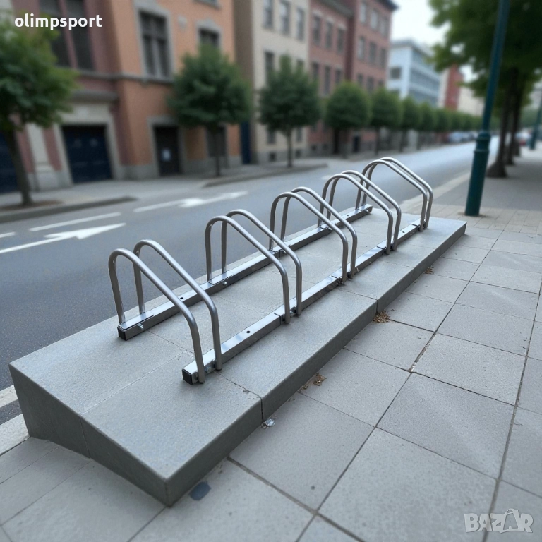 Велостойка за 5 велосипеда „Силвър“ , снимка 1