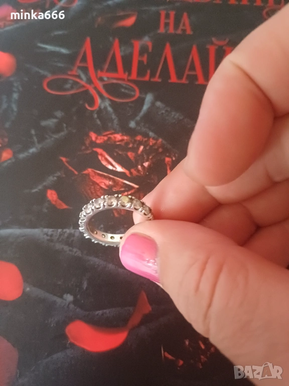 Сребърен ръстен с цирконий., снимка 1