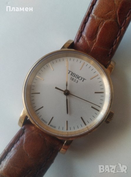 Дамски кварцов часовник  Tissot 1853 T 109210A със златно покритие, снимка 1