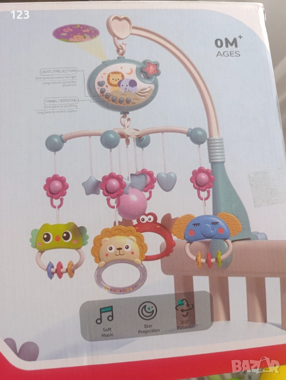 Бебешка играчка за легло тип въртележка , снимка 1