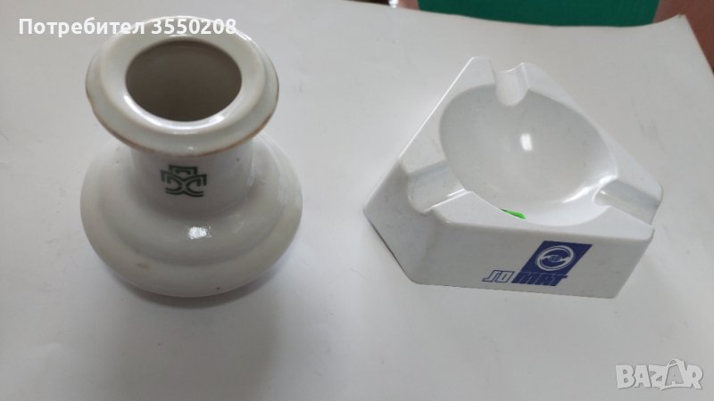 Вазичка порцелан,  пепелник, снимка 1