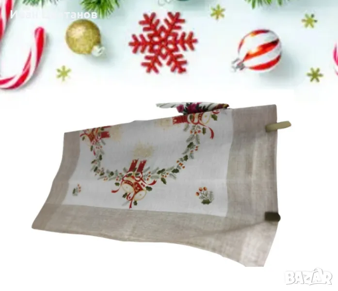 Празнична Коледна покривка – стил и уют за вашата трапеза, снимка 1