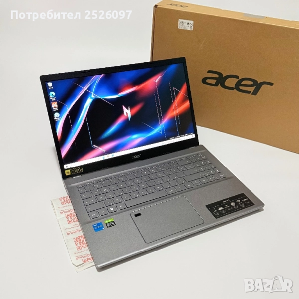 Acer Aspire 5/i5-1240p 16x4,40GHz/RTX 2050/16GB RAM/512GB NVMe, снимка 1