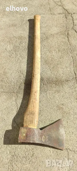 Стара брадва с дълга дръжка#28 , снимка 1