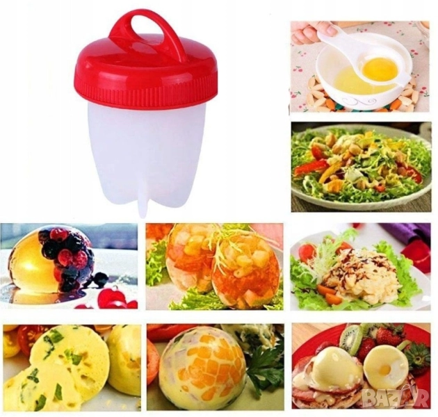 Силиконови формички за варене на яйца без черупка , снимка 1